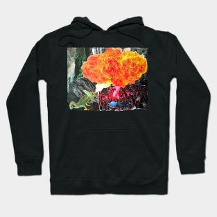 Fire Breathing Dragon Collage Hoodie